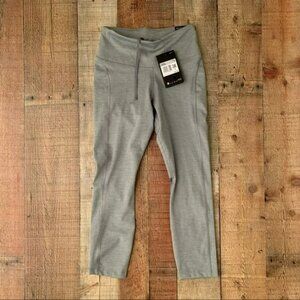 Nike women’s running Capri leggings with mesh and pockets in gray - XS